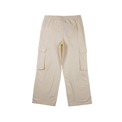 Petrol Ladies Basic Cargo Pants Mid-Rise Fitting Rinse Wash Fabric 162428 (Cream)