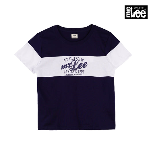 Stylistic Mr. Lee Ladies Basic Tees Boxy Fit 144613-U (Blue)