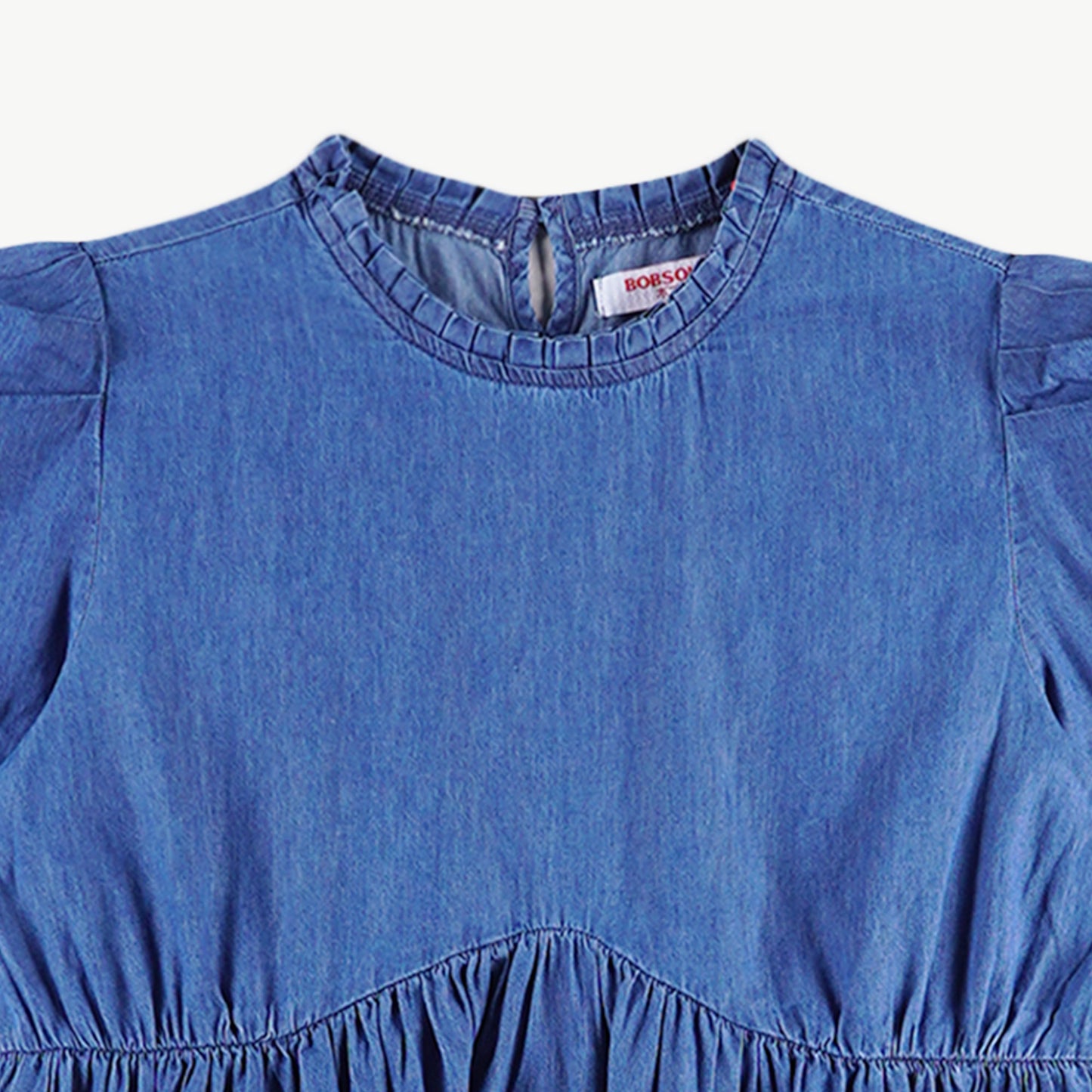 Bobson Japanese Ladies Basic Dress Relaxed Fit 142539 (Medium Wash)