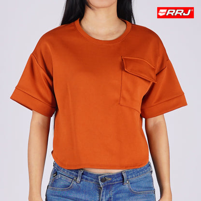 RRJ Ladies Basic Tees Regular Fitting Special Fabric 162165 (Rust)