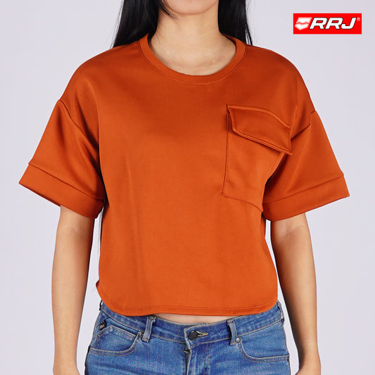 RRJ Ladies Basic Tees Regular Fitting Special Fabric 162165 (Rust)