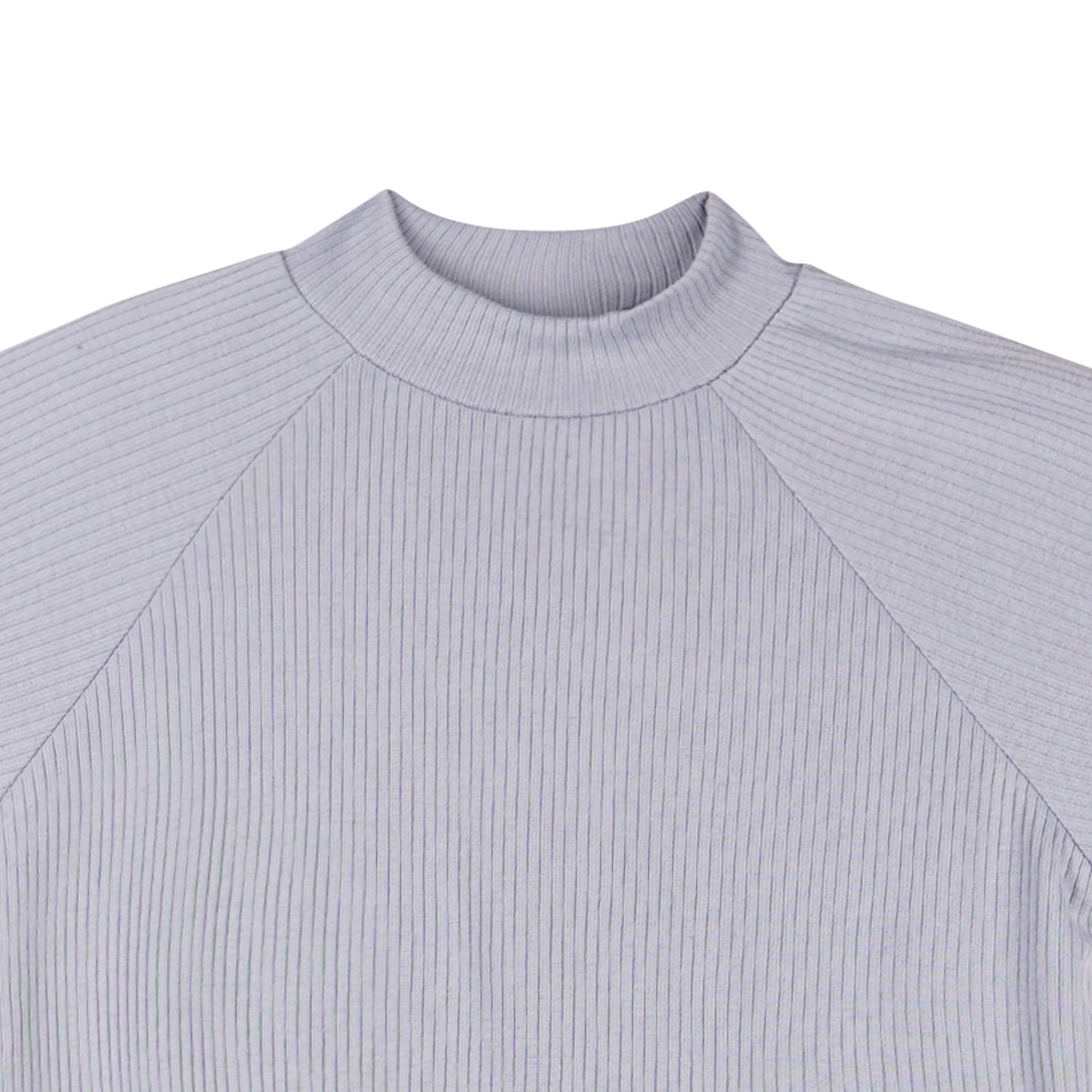 RRJ Ladies Basic Tees Regular Fitting Ribbed Fabric 153445 (Blue)
