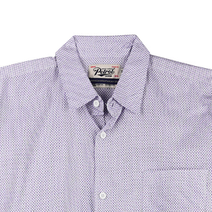 Petrol Men's Basic Woven Shirt Slim Fitting Poplin Fabric 166544 (Blue)