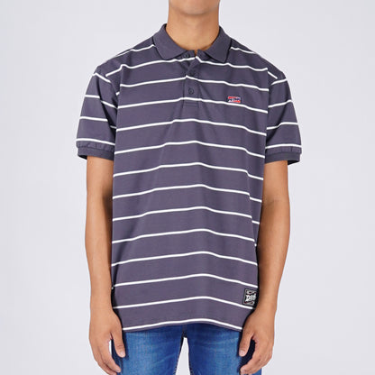 Petrol Men's Basic Collared Shirt Slim Fitting Missed Lycra Fabric 114020 (Charcoal)