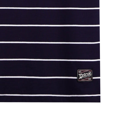 Petrol Men's Basic Collared Shirt Slim Fitting Missed Lycra Fabric 114020 (Navy)