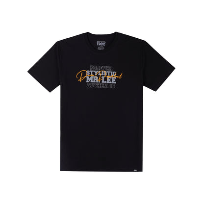 Stylistic Mr. Lee Men's Basic Tees Semi body Fit 171202-U (Black)