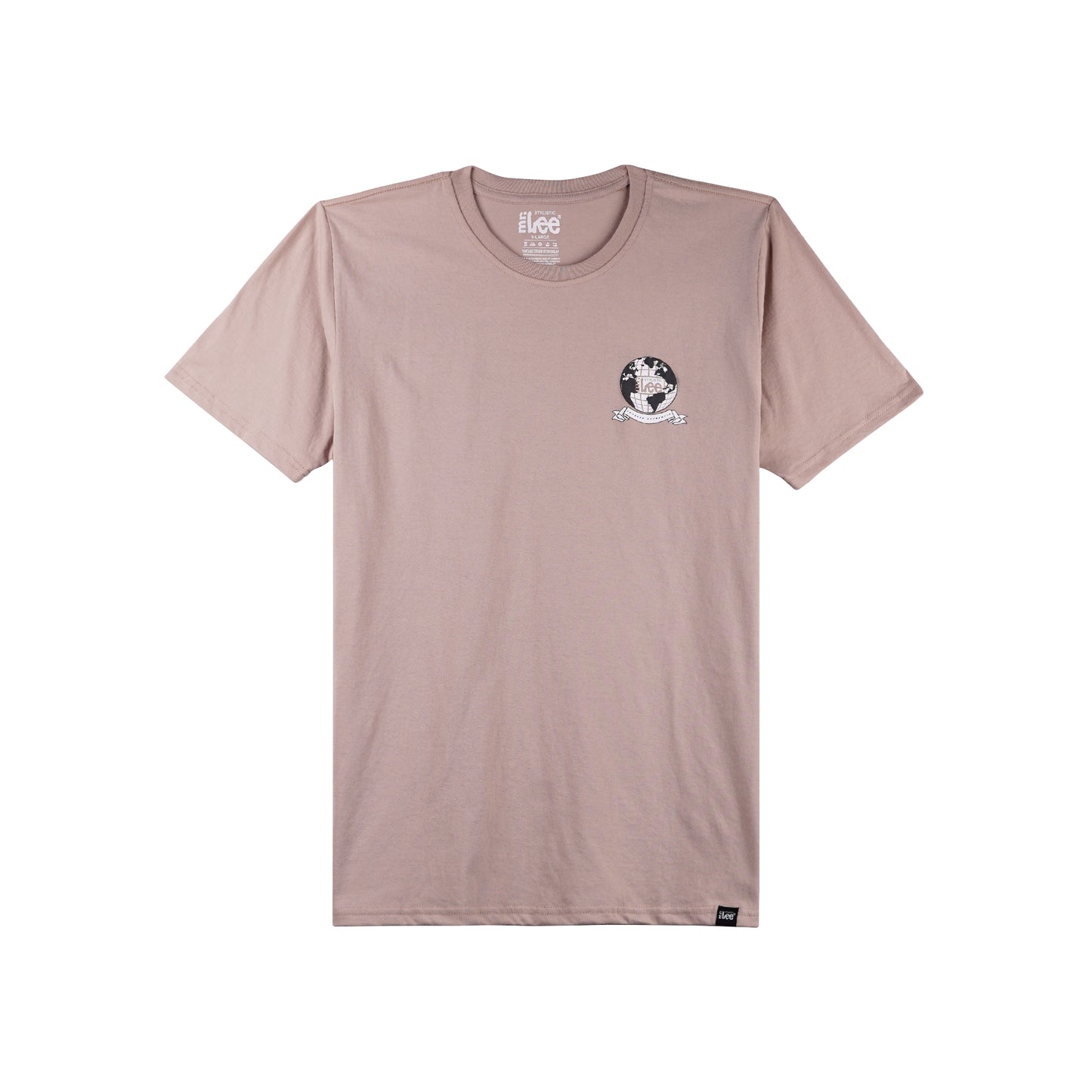 Stylistic Mr. Lee Men's Basic Tees with Back Print Semi body Fit 170165-U (Sphinx)