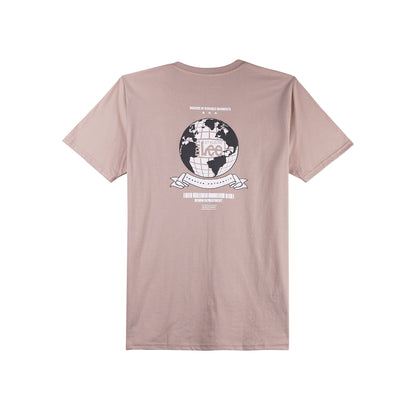 Stylistic Mr. Lee Men's Basic Tees with Back Print Semi body Fit 170165-U (Sphinx)
