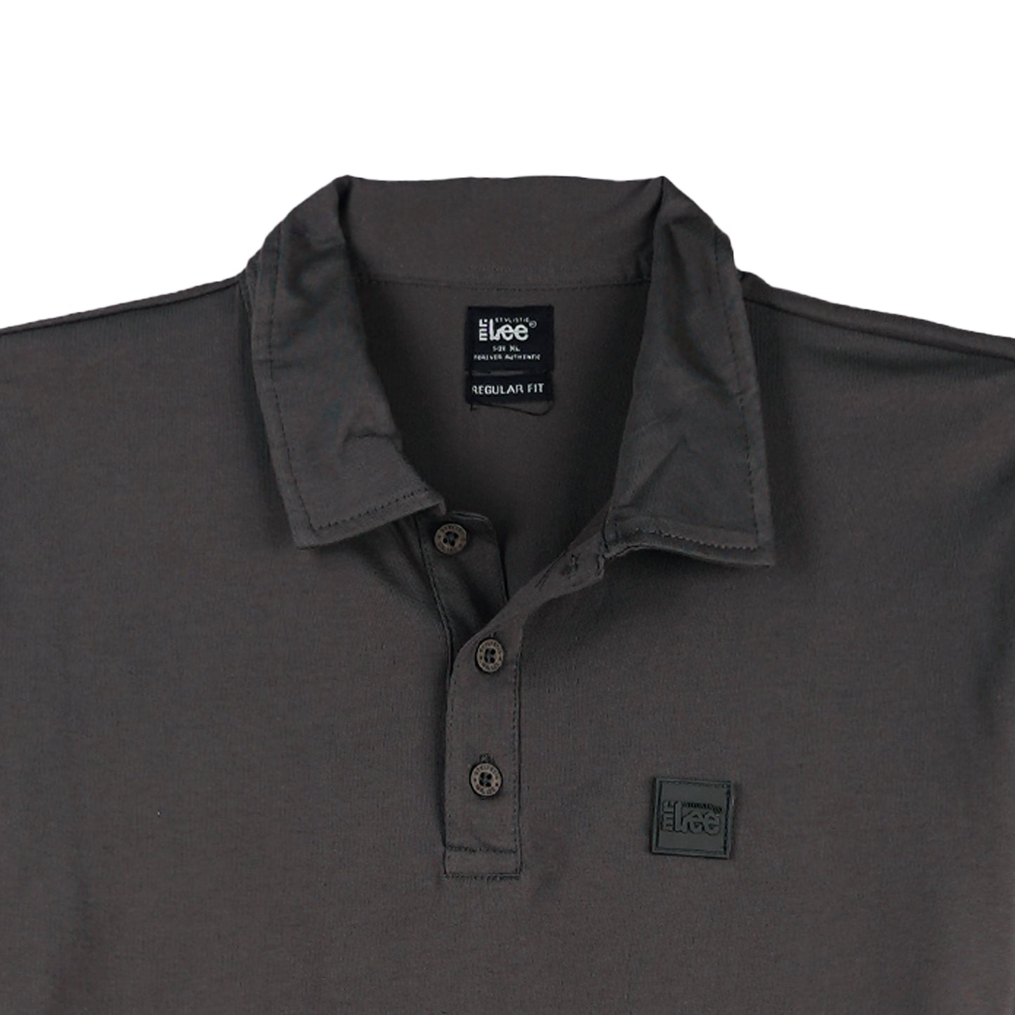 Stylistic Mr. Lee Men's Basic Collared Regular Fit 149371 (Charcoal Gray)