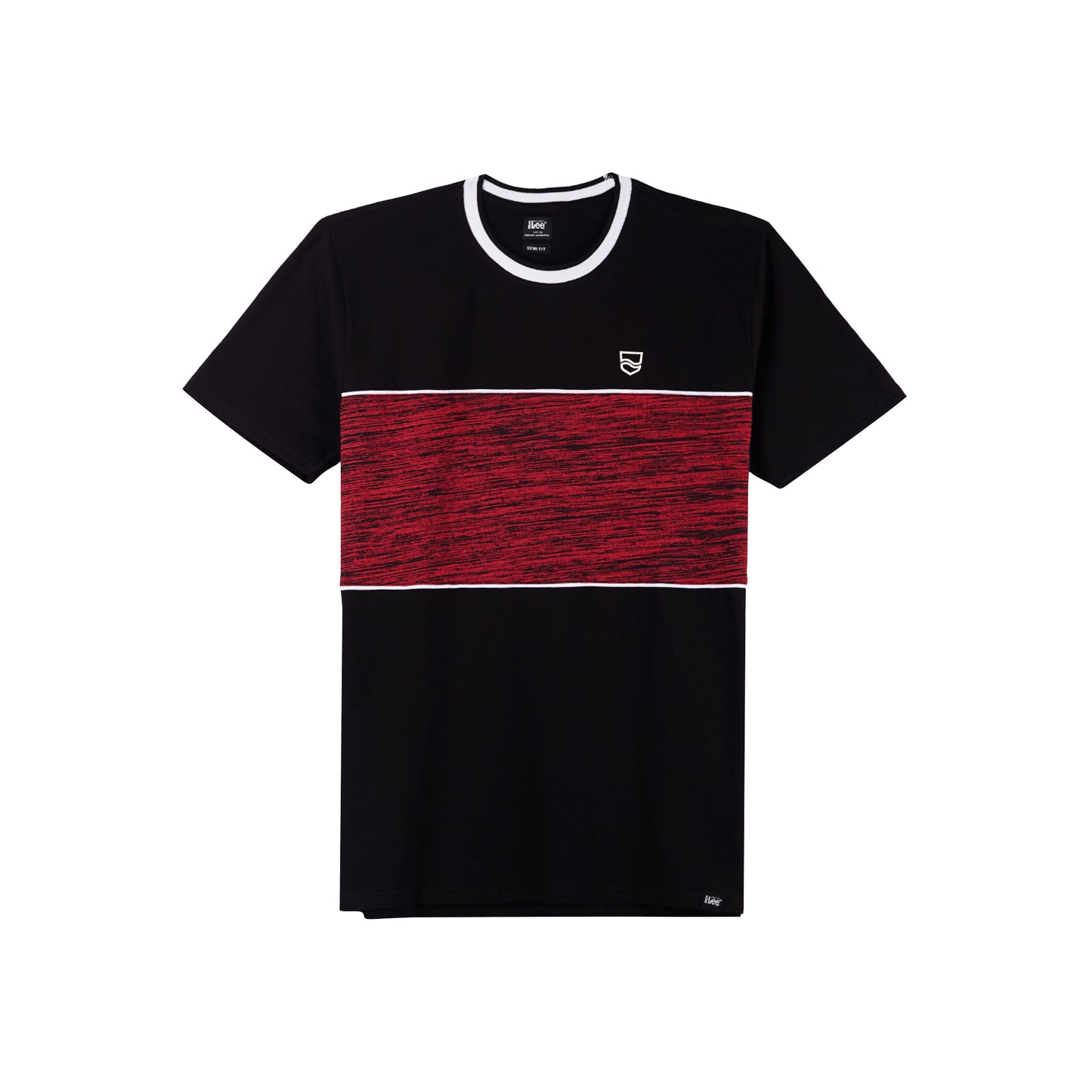 Stylistic Mr. Lee Men's Basic Tees Semi body Fit 120849 (Black)