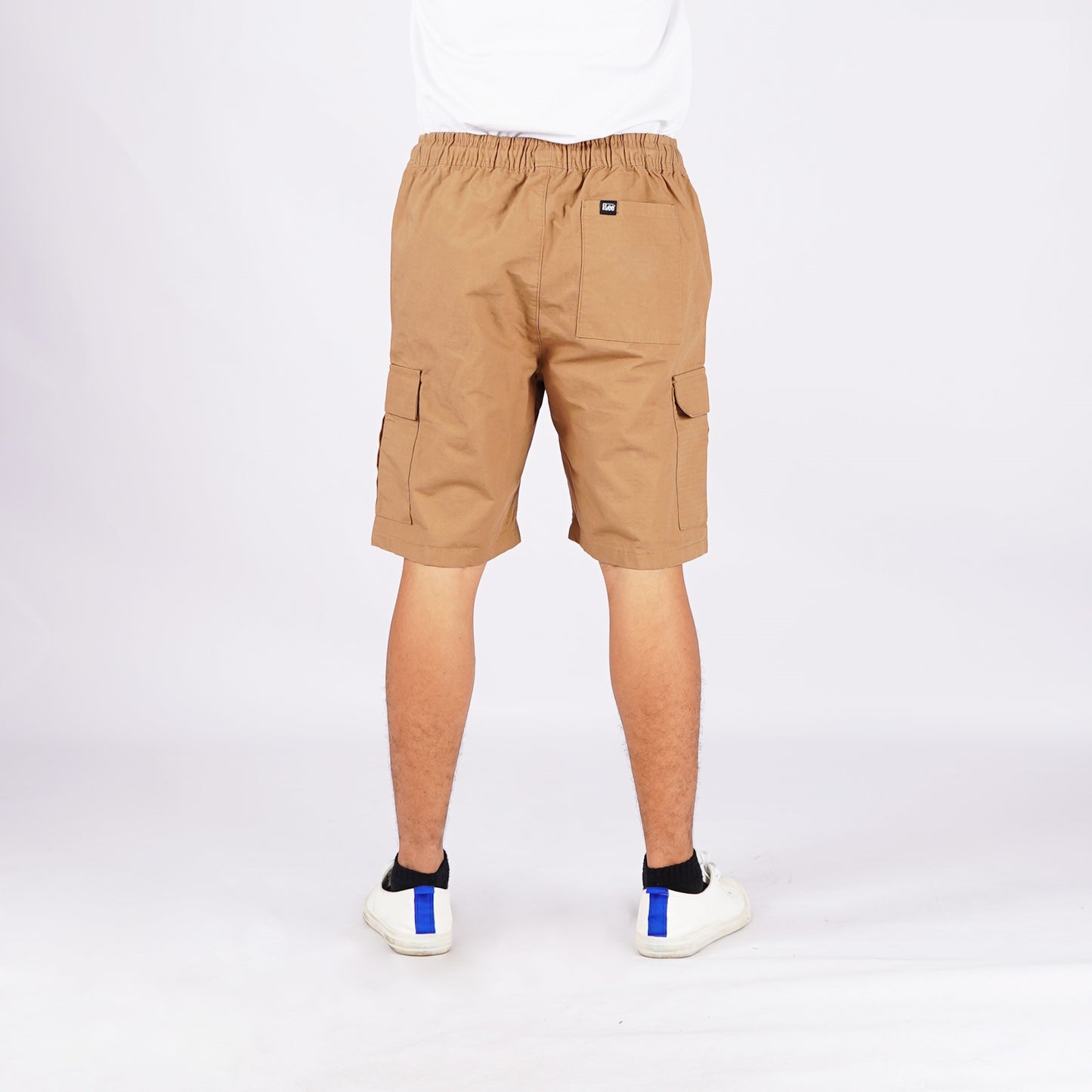 Stylistic Mr. Lee Men's Basic Non-Denim Cargo Short Mid Waist 169175 (Khaki)