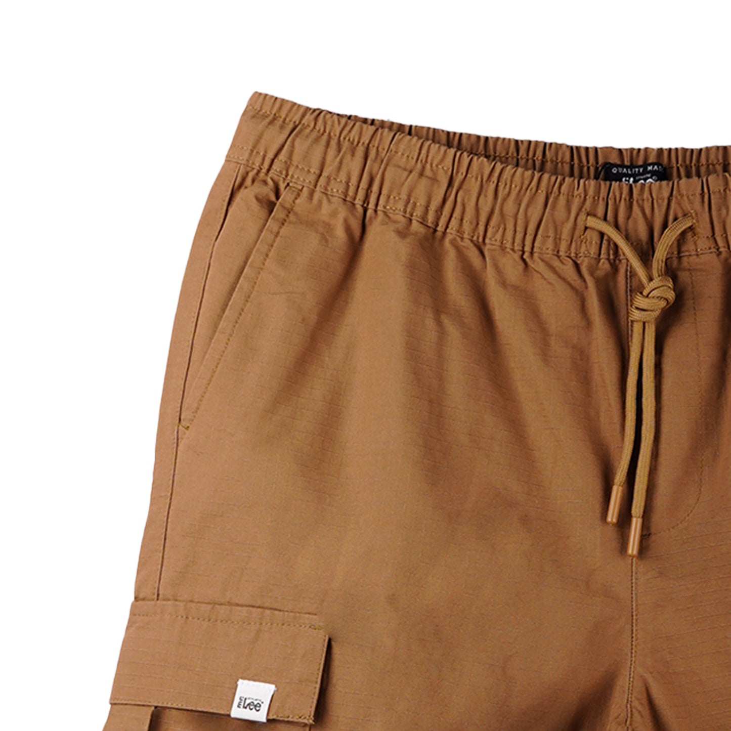 Stylistic Mr. Lee Men's Basic Non-Denim Cargo Short Mid Waist 169175 (Khaki)