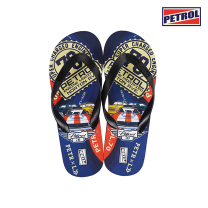 Petrol Men's Basic Accessories Printed Slipper 161547 (Blue)