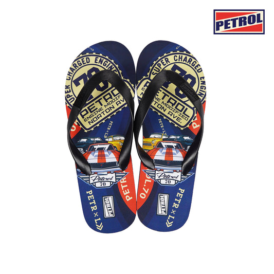 Petrol Men's Basic Accessories Printed Slipper 161547 (Blue)