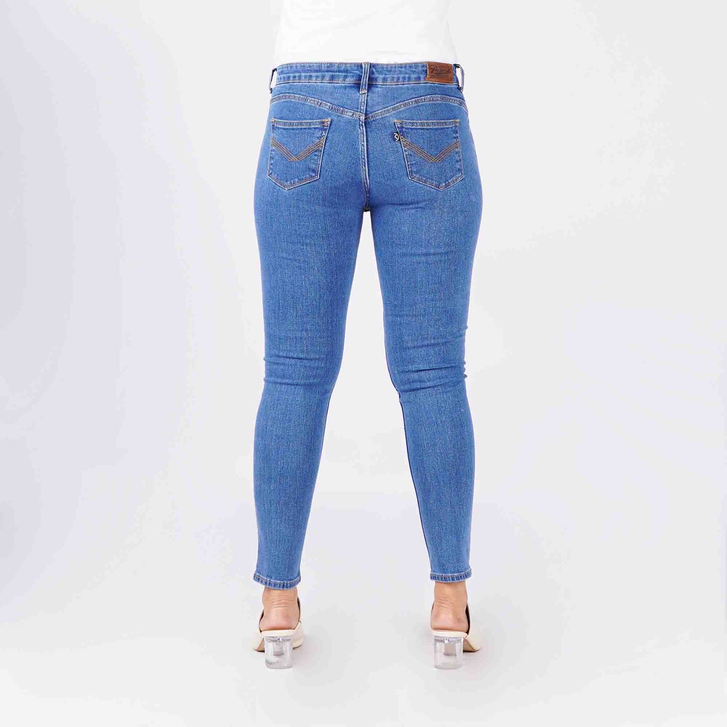 Petrol Ladies Basic Denim Pants Superskinny Fitting Hi-Rise Extreme Wash Fabric 166799 (Light Shade)
