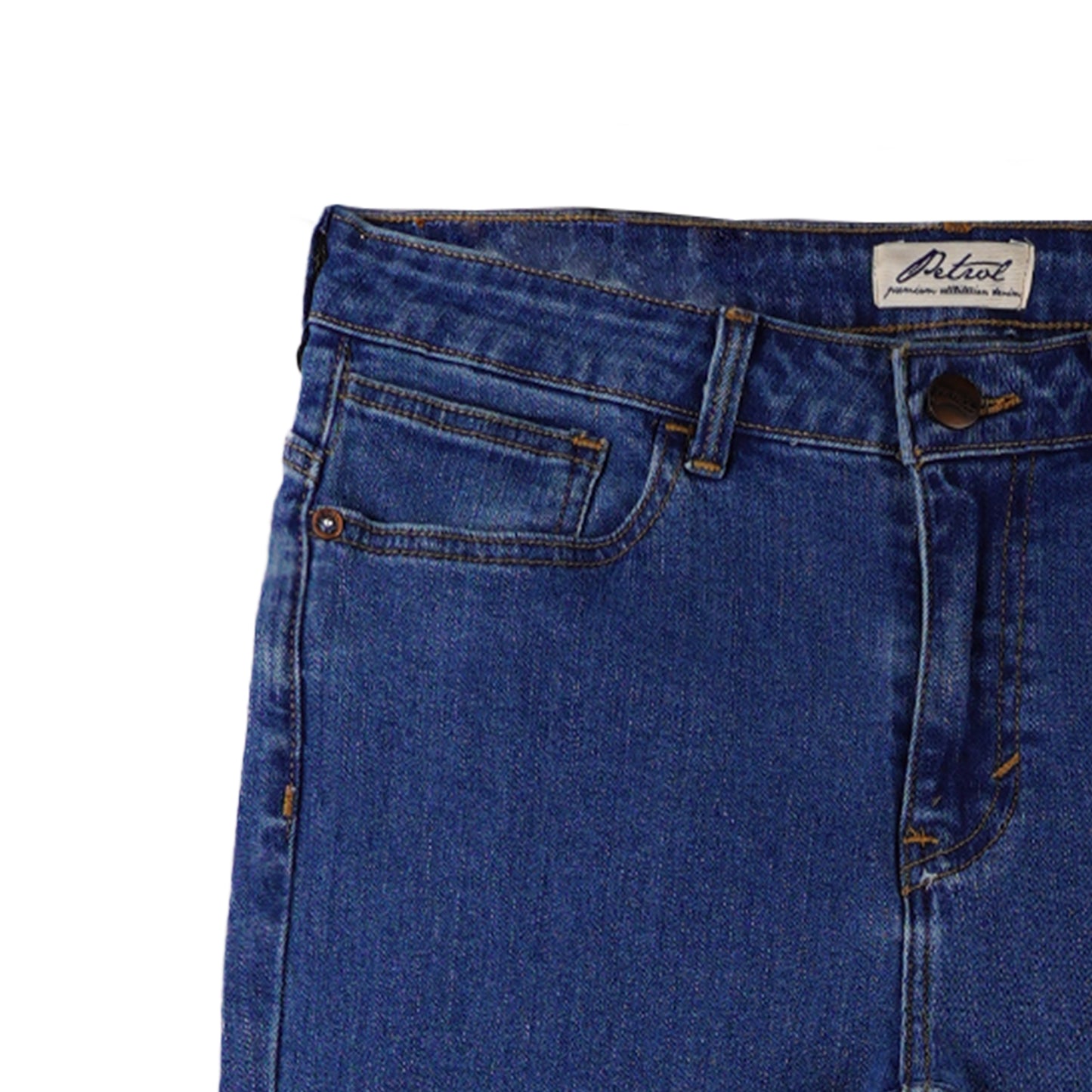 Petrol Ladies Basic Denim Pants Superskinny Fitting Hi-Rise Extreme Wash Fabric 166799 (Light Shade)