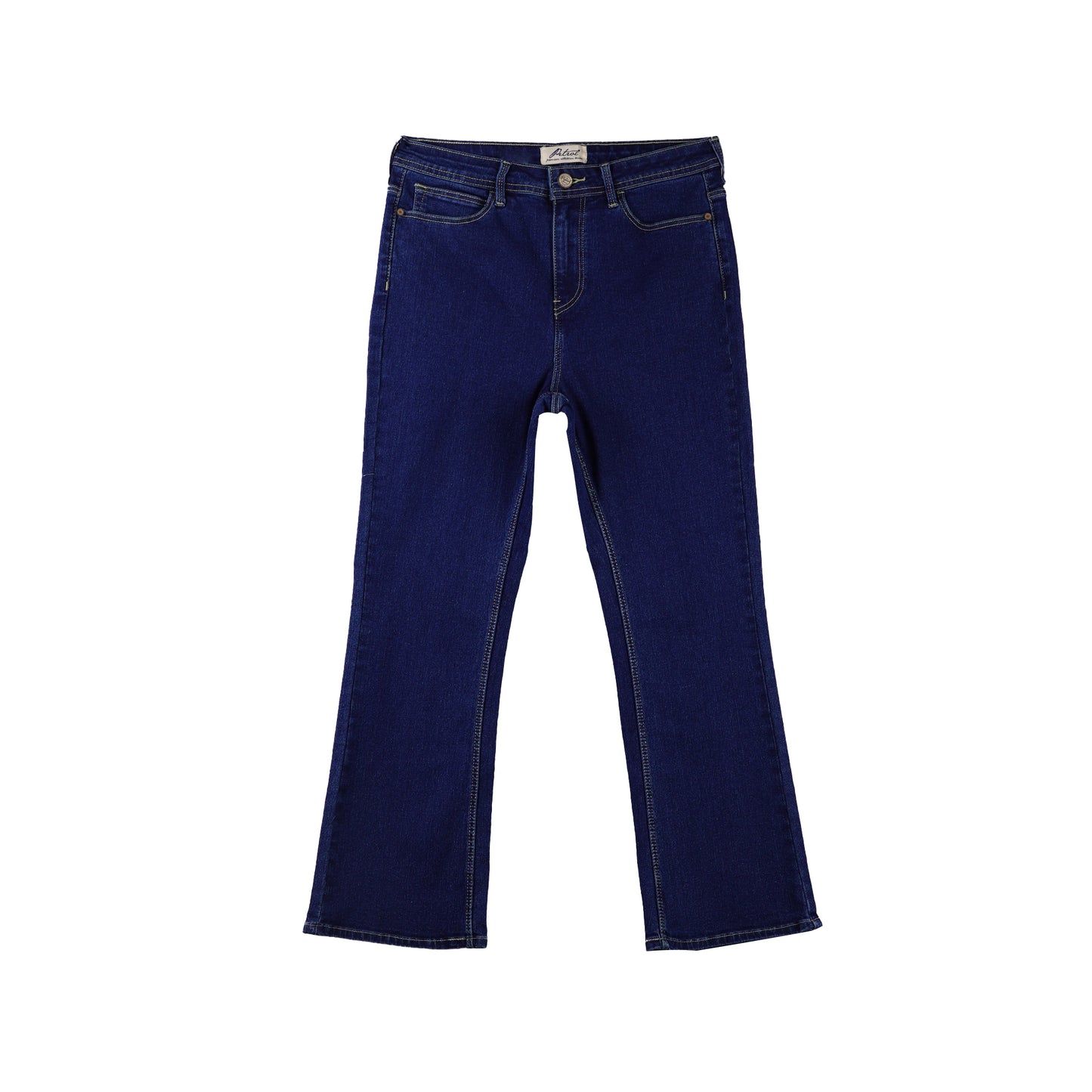 Petrol Ladies Basic Denim Flared Pants Mid-Rise Extreme Wash Fabric 167864 (Medium Shade)
