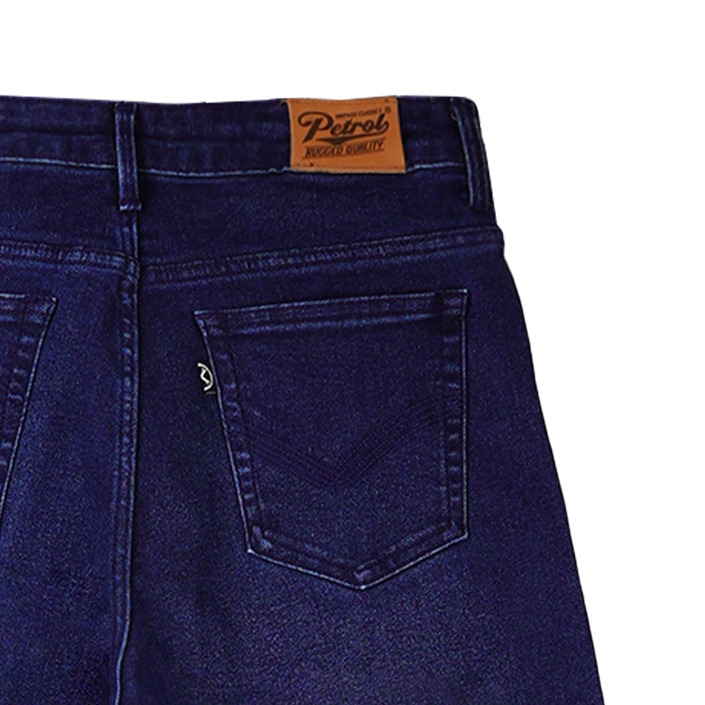 Petrol Ladies Basic Denim Sailor Jeans Mid-Rise Enzyme with Details 167942 (Dark Shade)