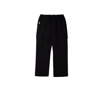 Petrol Ladies Basic Non-Denim Cargo Pants Mid-Rise Rinse Wash Fabric 169300 (Black)