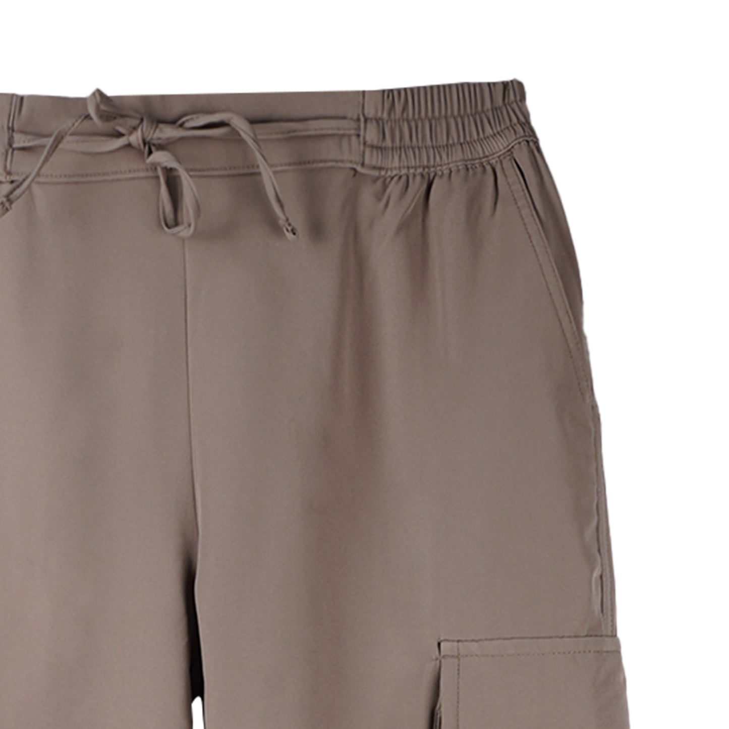 Petrol Ladies Basic Non-Denim Cargo Pants Mid-Rise Rinse Wash Fabric 169300 (Taupe)