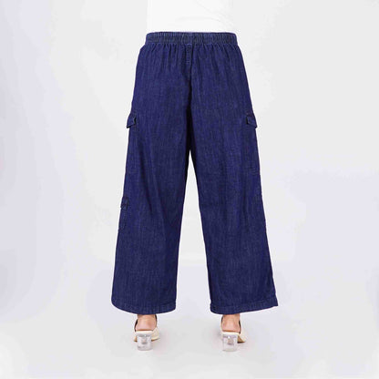 Petrol Ladies Basic Non-Denim Cargo Pants Mid-Rise Rinse Wash Fabric 170950 (Medium Shade)