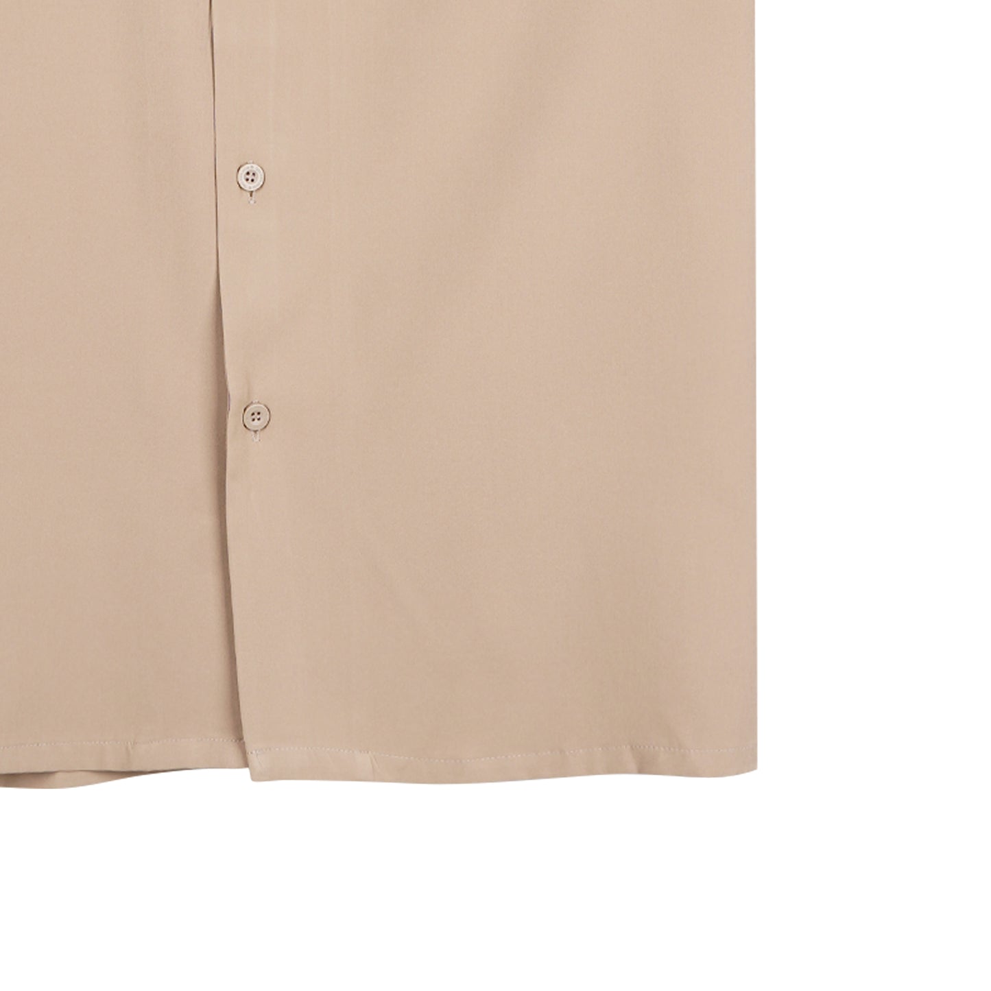 RRJ x Looney Tunes Men's Basic Woven Shirt Comfort Fitting Easy Iron Fabric 163046 (Khaki)