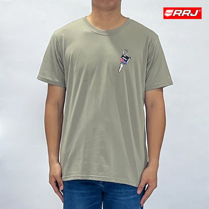 RRJ Men's Basic Tees Boxy Fitting CVC Jersey Fabric 173785-U (Laurel Oak)