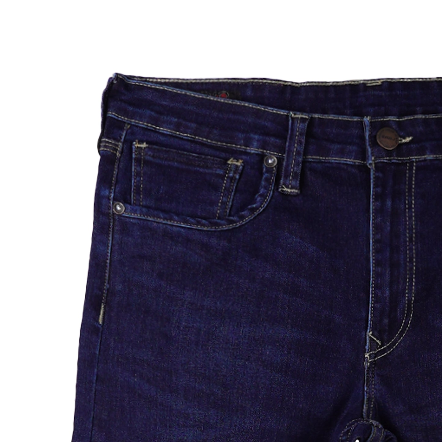 RRJ Men's Basic Denim Pants Superskinny Fitting Mid-Rise Extreme with Details Fabric 172141 (Dark Shade)