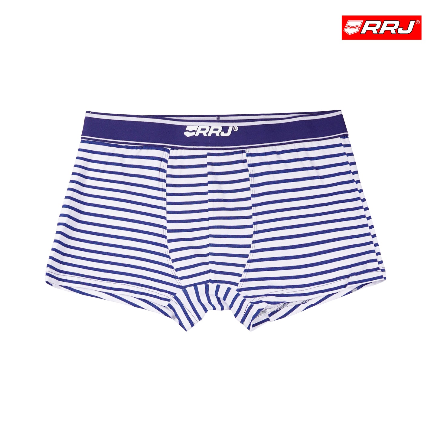 RRJ Men's Basic Accessories Boxer Brief Innerwear 114216 (White/Blue)