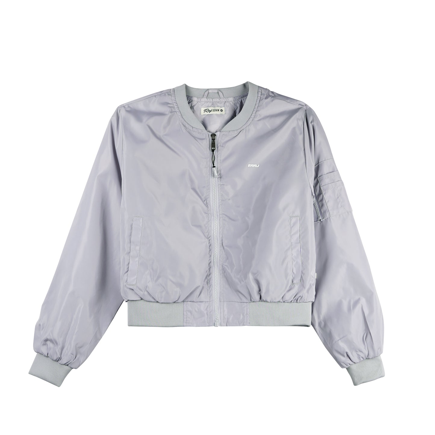 RRJ Ladies Basic Jacket Regular Fitting Nylon Fabric 140496 (Gray)