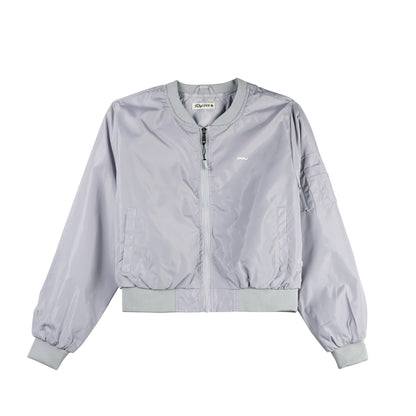 RRJ Ladies Basic Jacket Regular Fitting Nylon Fabric 140496 (Gray)