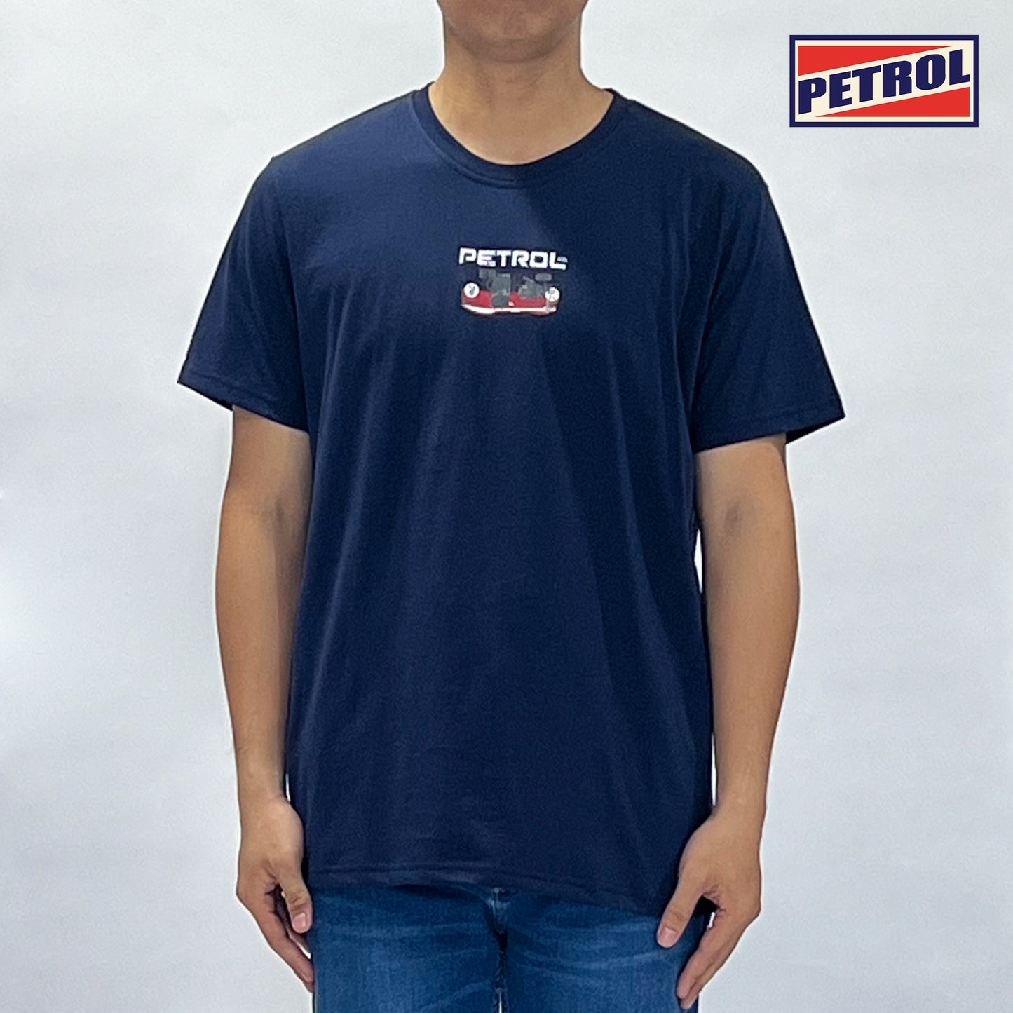 Petrol Men's Basic Tees Slim Fitting CVC Jersey Fabric 168392-U (Navy)