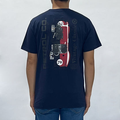 Petrol Men's Basic Tees Slim Fitting CVC Jersey Fabric 168392-U (Navy)