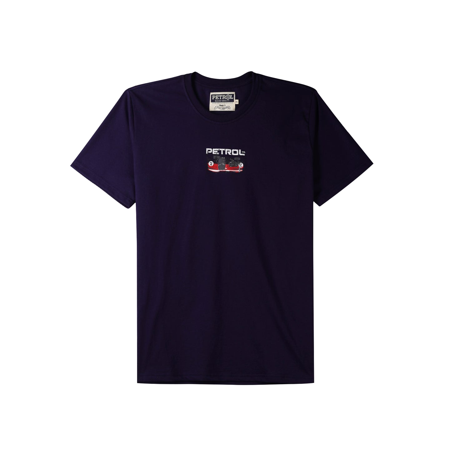 Petrol Men's Basic Tees Slim Fitting CVC Jersey Fabric 168392-U (Navy)