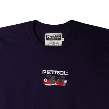 Petrol Men's Basic Tees Slim Fitting CVC Jersey Fabric 168392-U (Navy)