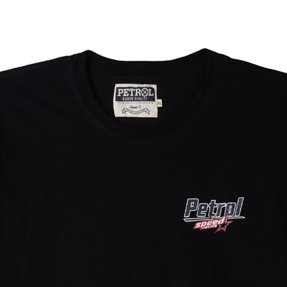Petrol Men's Basic Tees Semibody Fitting CVC Jersey Fabric 172229-U (Black)