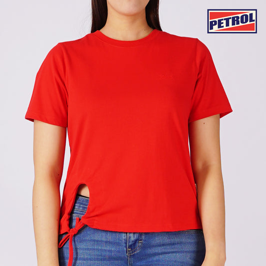 Petrol Ladies Basic Tees Boxy Fitting CVC Jersey Fabric 157770-U (Scarlet)