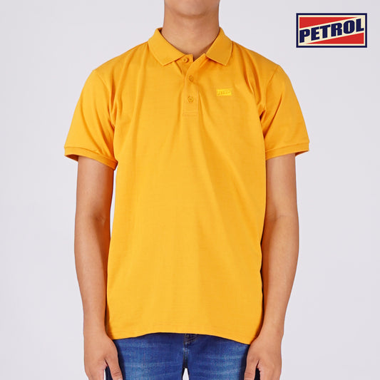 Petrol Men's Basic Collared Shirt Slim Fitting Missed Lycra Fabric 116329 (Canary)