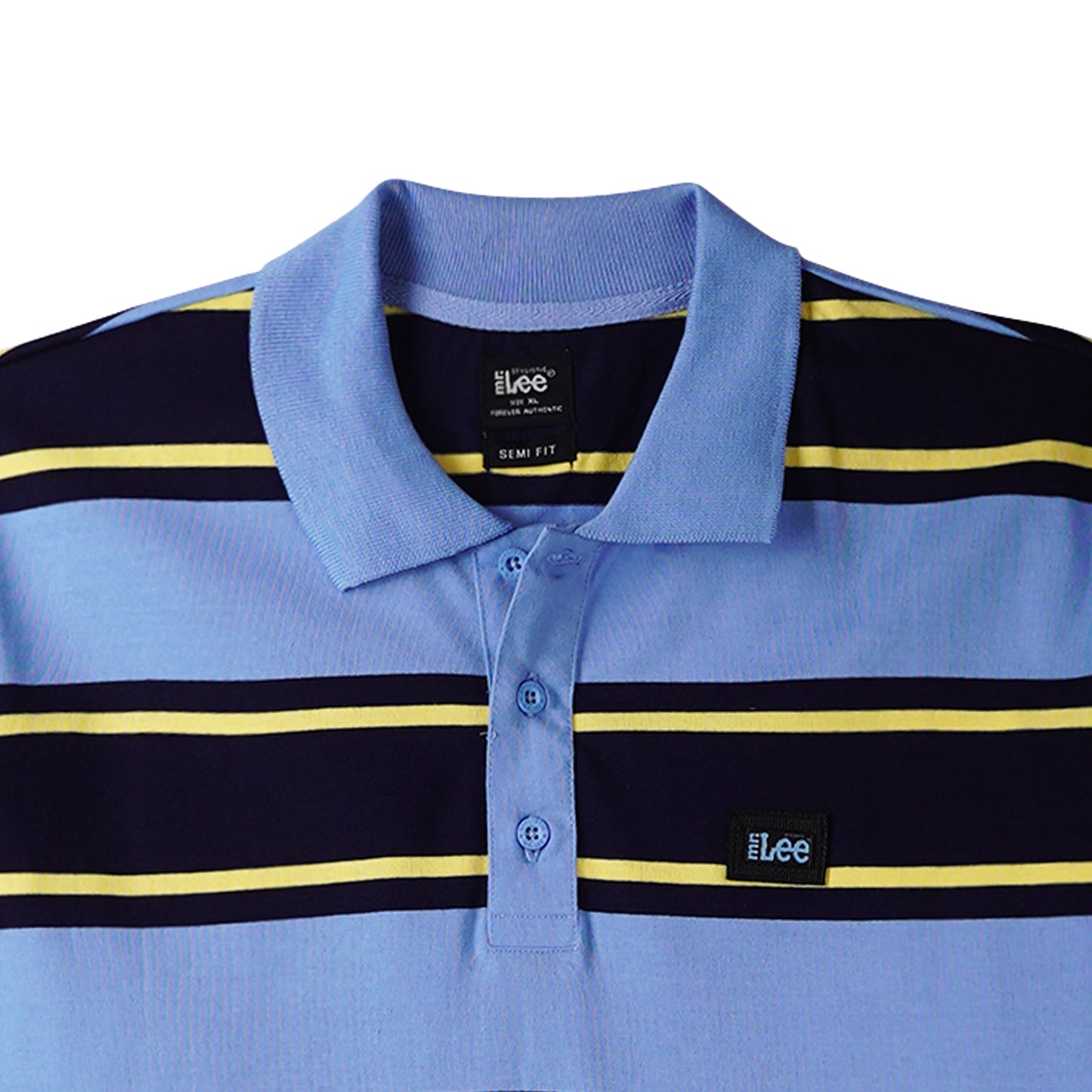 Stylistic Mr. Lee Men's Basic Collared Shirt Semi body Fit 160737 (Blue)