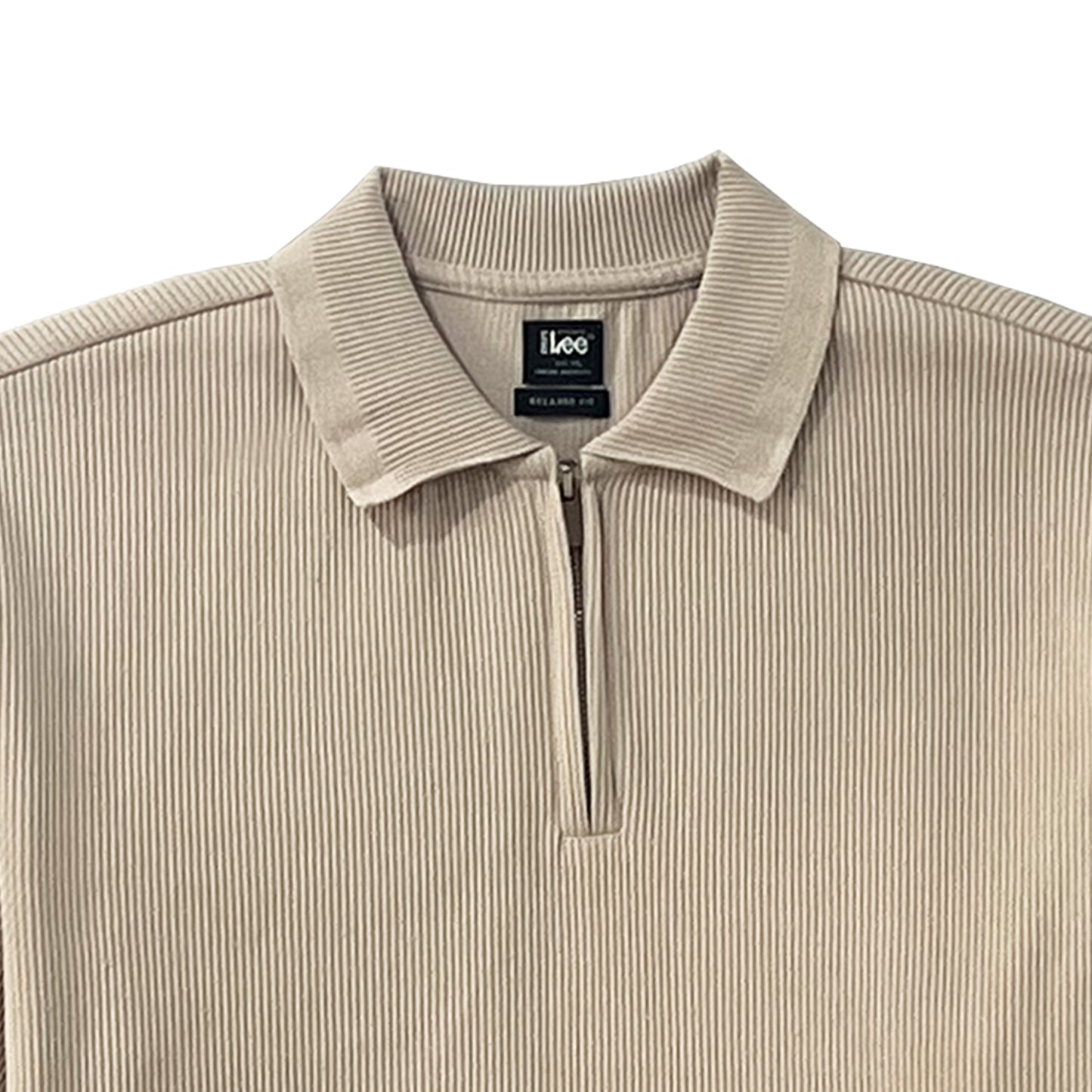 Stylistic Mr. Lee Men's Basic Collared Shirt Relaxed Fit 170252 (Beige)