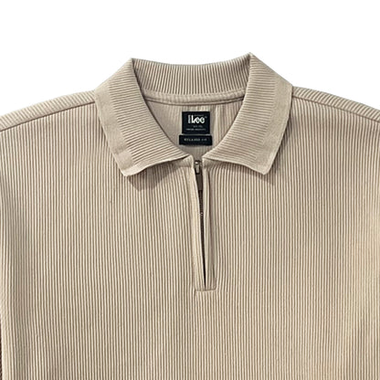 Stylistic Mr. Lee Men's Basic Collared Shirt Relaxed Fit 170252 (Beige)