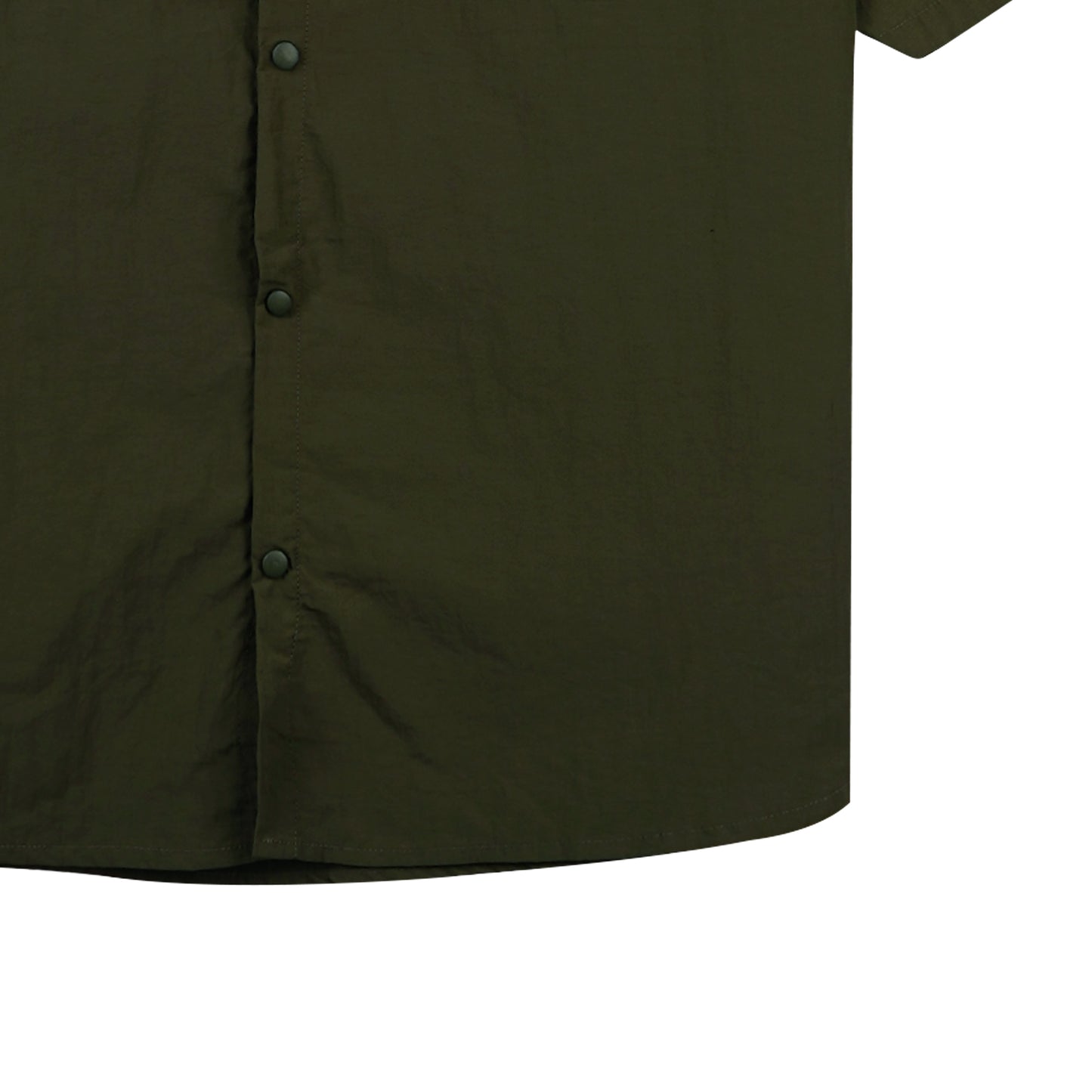 RRJ Men's Basic Woven Shirt Boxy Fitting Taslan Fabric 160603 (Fatigue)