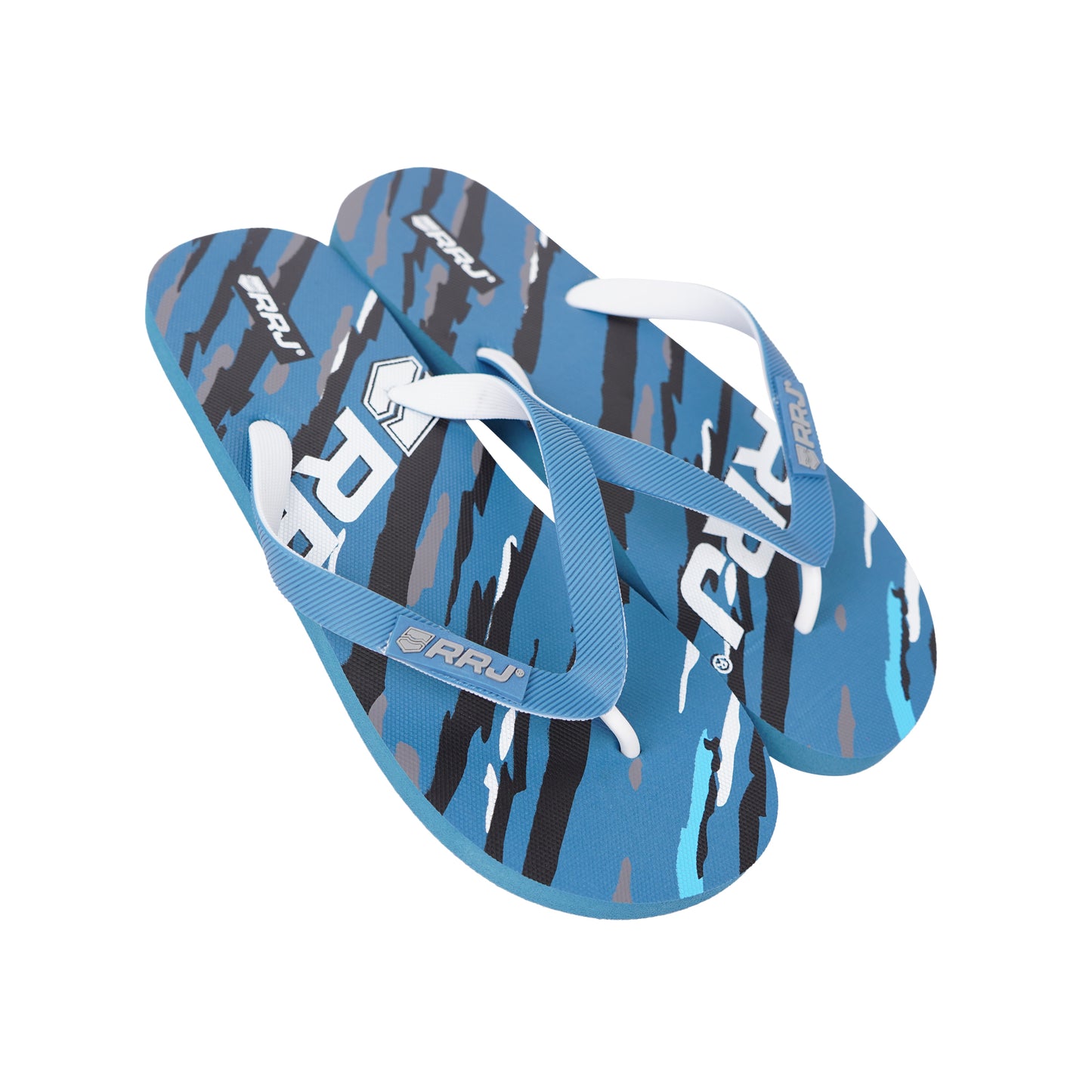 RRJ Men's Basic Accessories Printed Slipper 167411 (Teal)