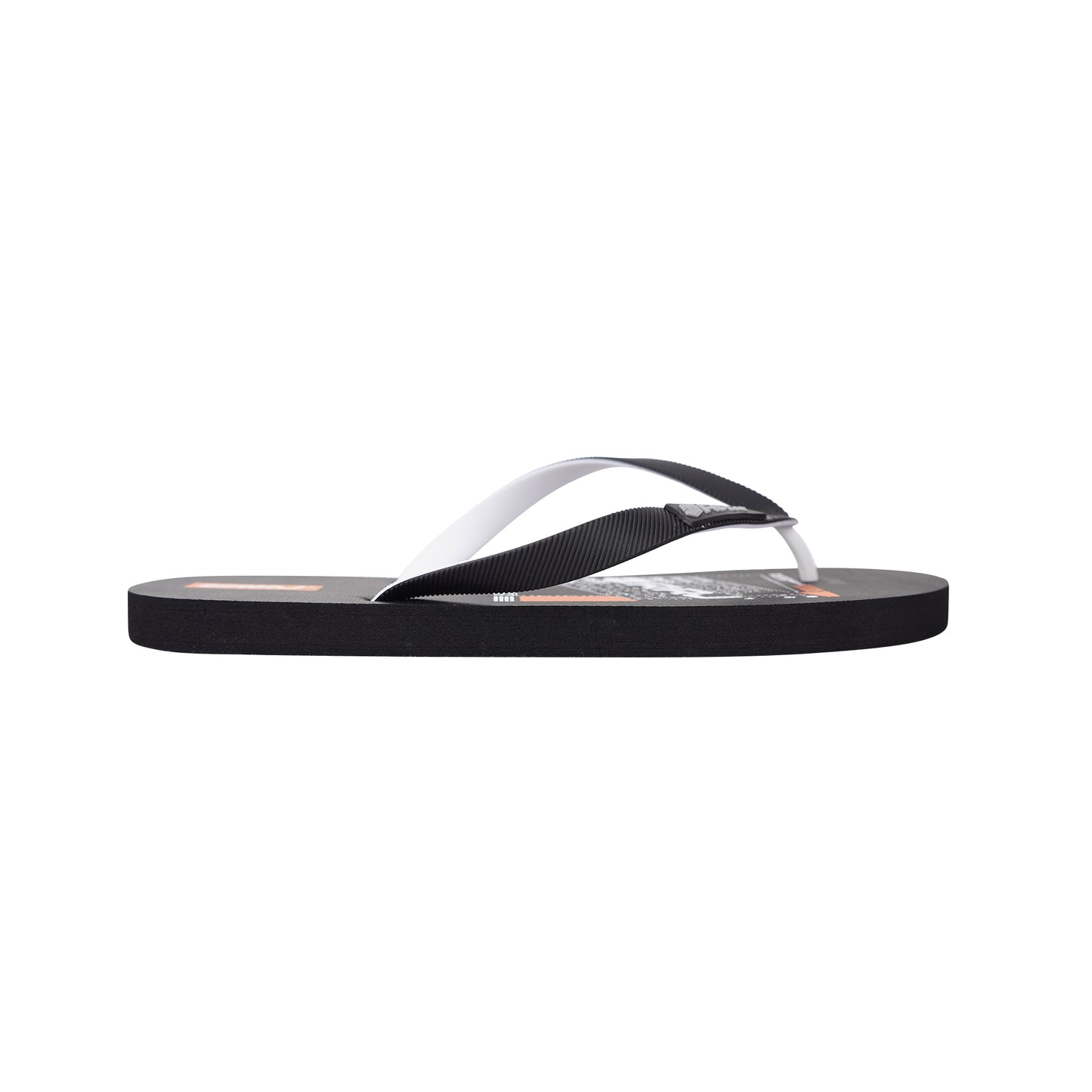 RRJ Men's Basic Accessories Printed Slipper 161462 (Black)