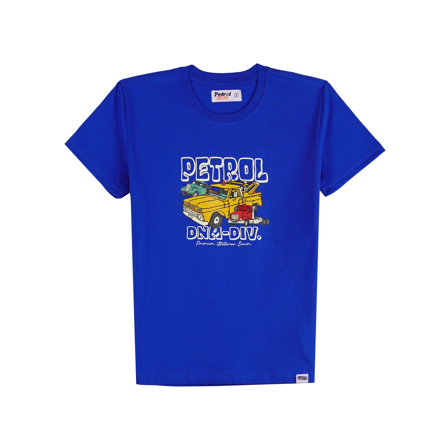 Petrol Children's Basic Tees Regular Fitting CVC Jersey Fabric for Toddler 156896-U (True Blue)