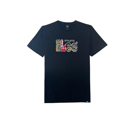 Stylistic Mr. Lee Men's Basic Tees Semi Body Fit 122466 (Black)