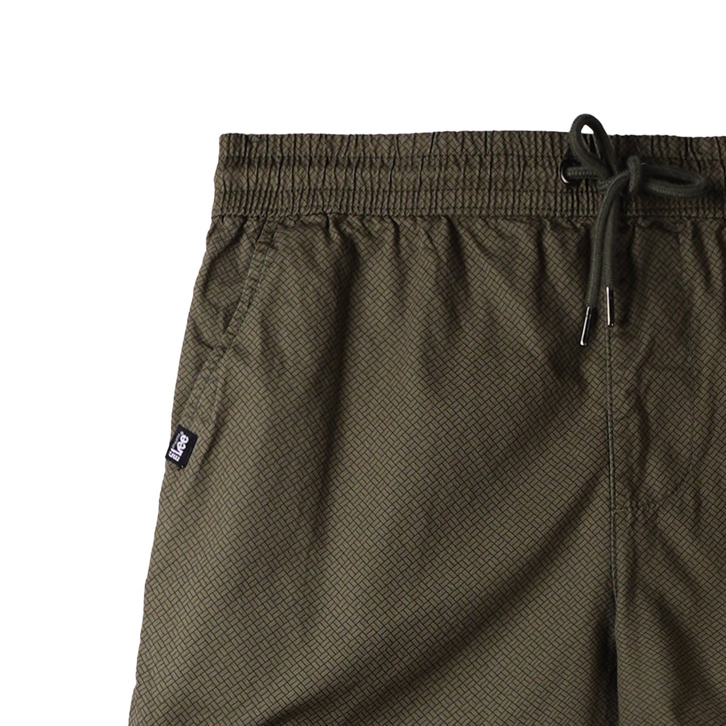 Stylistic Mr. Lee Men's Basic Non-Denim Jogger Short Mid Waist 174286-U (Taupe)