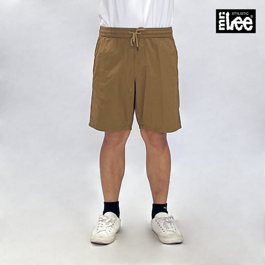 Stylistic Mr. Lee Men's Basic Non-Denim Jogger Short Mid Waist 174451-U (Brown)