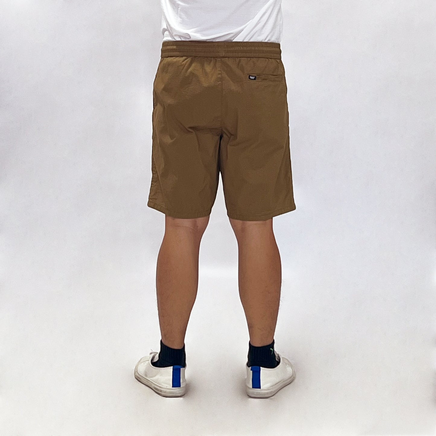Stylistic Mr. Lee Men's Basic Non-Denim Jogger Short Mid Waist 174451-U (Brown)