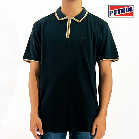 Petrol Men's Basic Collared Shirt Comfort Fitting 167687 (Black)